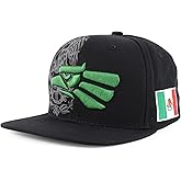 Hecho En Mexico Eagle 3D Embroidered Flat Bill Snapback Cap