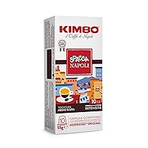 Kimbo, Spacca Napoli, 100 Capsule Caffè Compatibili Nespresso® Original®, Miscela Equilibrata e Corposa, Intensità 10, 13, Tostatura Medio-Scura, 10 Pack da 10 Capsule