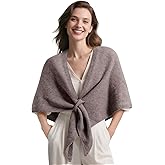 X-KIDS Pashmina Wraps for Women Poncho Shawls for Evening Dresses Top Casual Knitted Triangle Cashmere Scarf for Fall Winter