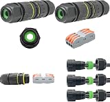 Waterproof Junction Box Outdoor Cable Connector IP68 2 Pack