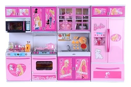 barbie kitchen set in amazon
