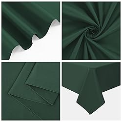 10 Pack Hunter Green Tablecloths for 6ft Rectangle