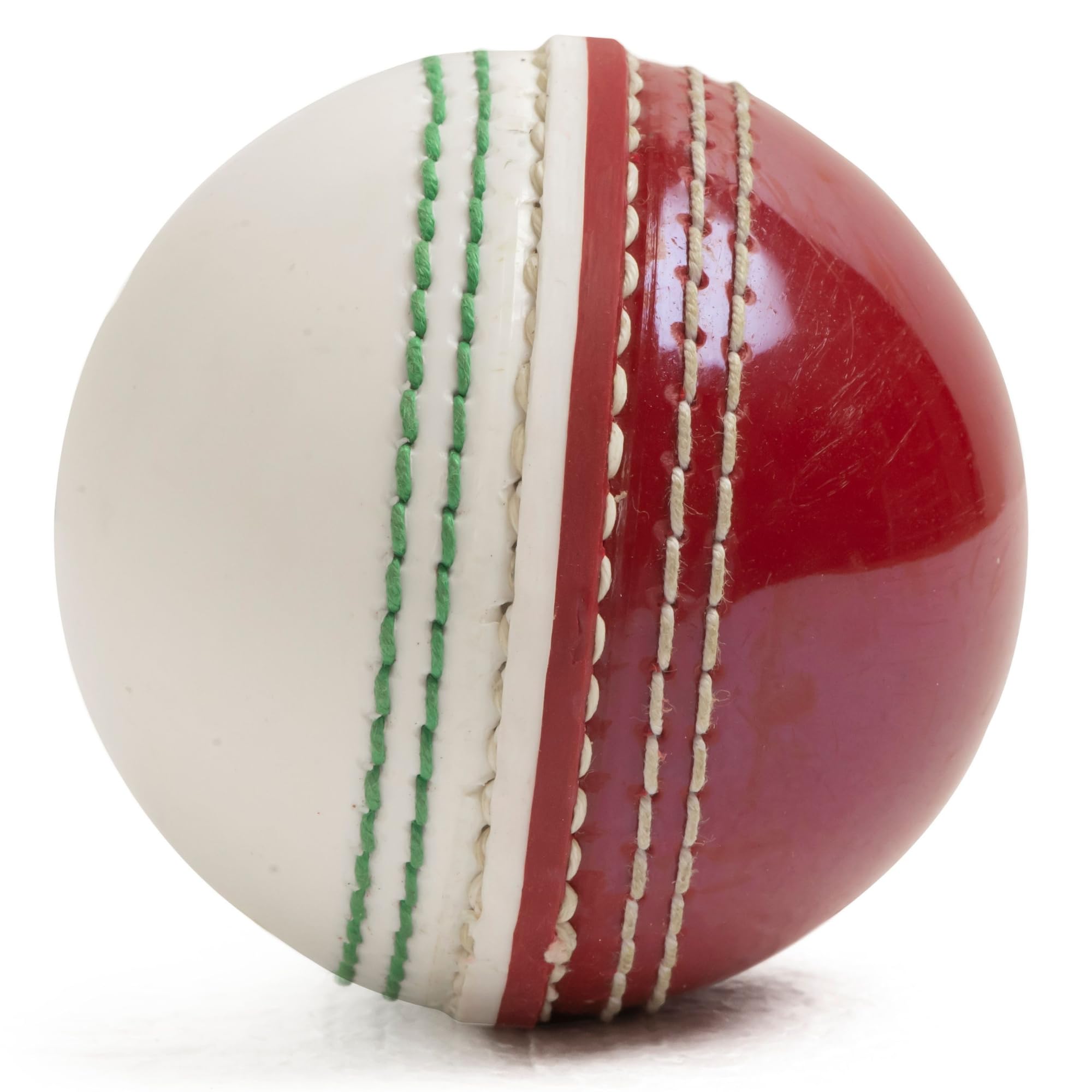 ZIPPER UK Cricket Ball for Practice and Matches Play Seam, Swing, Bounce, Junior & Senior (Red and White, Pack of 1) โ image 1
