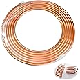 XIFOWE 99.9% Copper Tube 1/2" OD x 7/16" ID 50 Ft, Tube Wall: 1/32", Refrigeration Seamless Round T2 Pure Copper Tubes, Soft Coil Copper Tubing, Used In Refrigerators, Air conditioners, DIY project...
