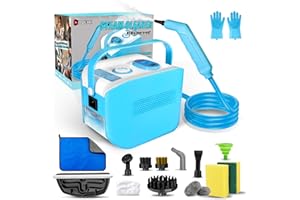 DOVERC Steam Cleaner for Home, 10s Heat-Up,4.5BAR High Pressure Portable Steamer for Cleaning,3 Levels Adjustable Pressurized Handheld Steam Cleaner for Car/Furniture/Grease/Tile/Bed bugs/Couch/Carpet,Blue