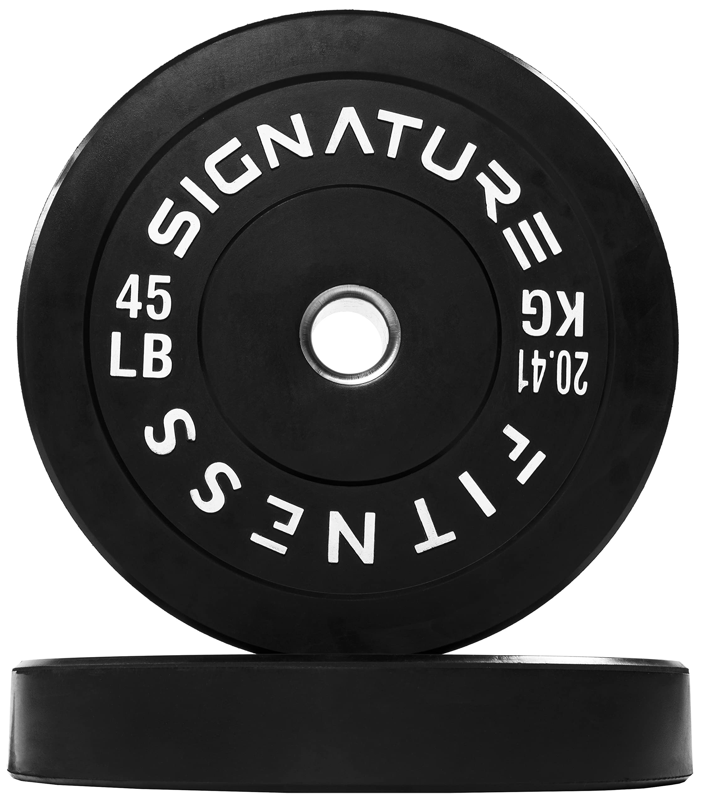 Photo 1 of (only one) Fitvids 2" Olympic Bumper Plate Weight Plates with Steel Hub, 45LB, 