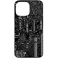 iPhone 13 Pro Max Motherboard Microchip Circuit Black IT Computer Background Case
