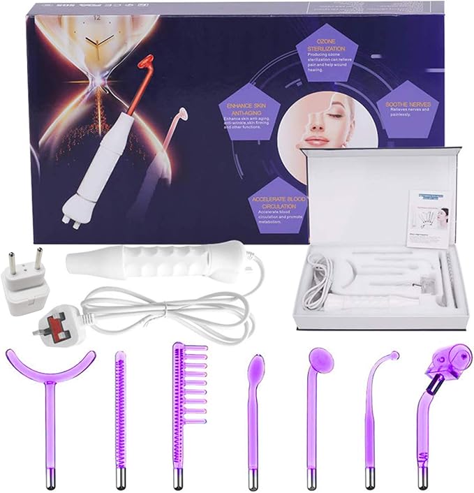 7pcs High Frequency Facial Machine, Yofuly Portable Handheld High