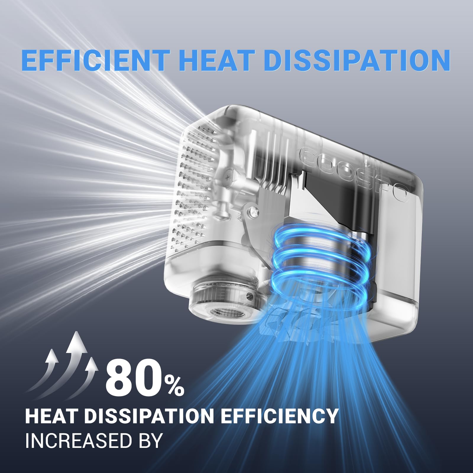 COOSPO Tiny X1 Mini Electric Bike Pump with Gauge, 120PSI Portable Bicycle Tire Inflator, Auto Stop, Fast Inflation for Presta & Schrader Valves, USB-C Rechargeable, Compact for Road/Mountain Bikes