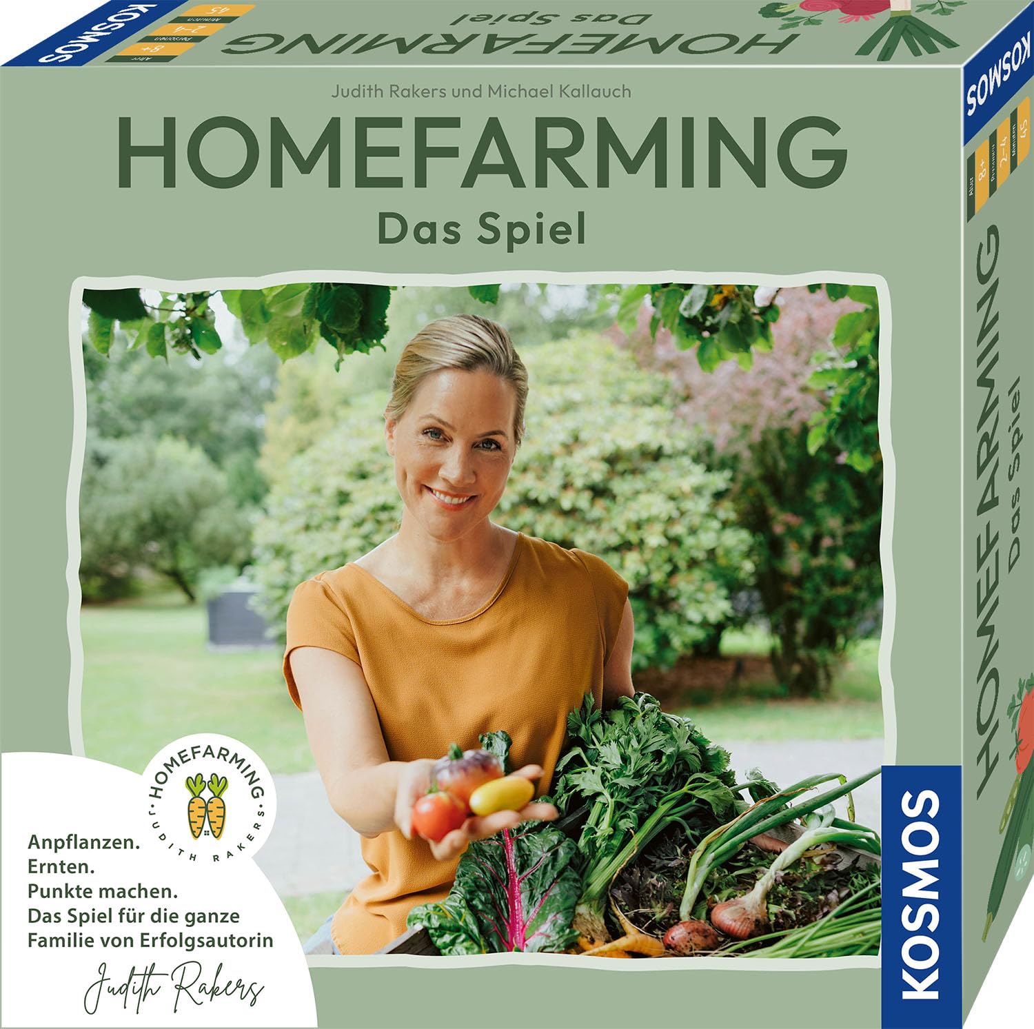 KOSMOS 683450 Homefarming - Das Spiel mit Judith Rakers, Brettspiel für die ganze Familie und Kinder ab 8 Jahren, Geschenk, Familienspiel für 2-4 Personen, Gesellschaftsspiel