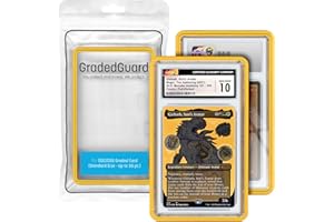 GRADEDGUARD Graded Card Case for Standard CGC Slab Case | Multiple Colors | Soft Touch Matte Finish | Stackable | Made to Fit CGC | Solid TPU and PC Design. (Yellow)