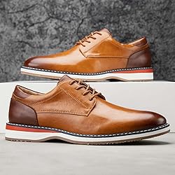 Meijiana Men's Oxfords Casual Dress Shoes Leather