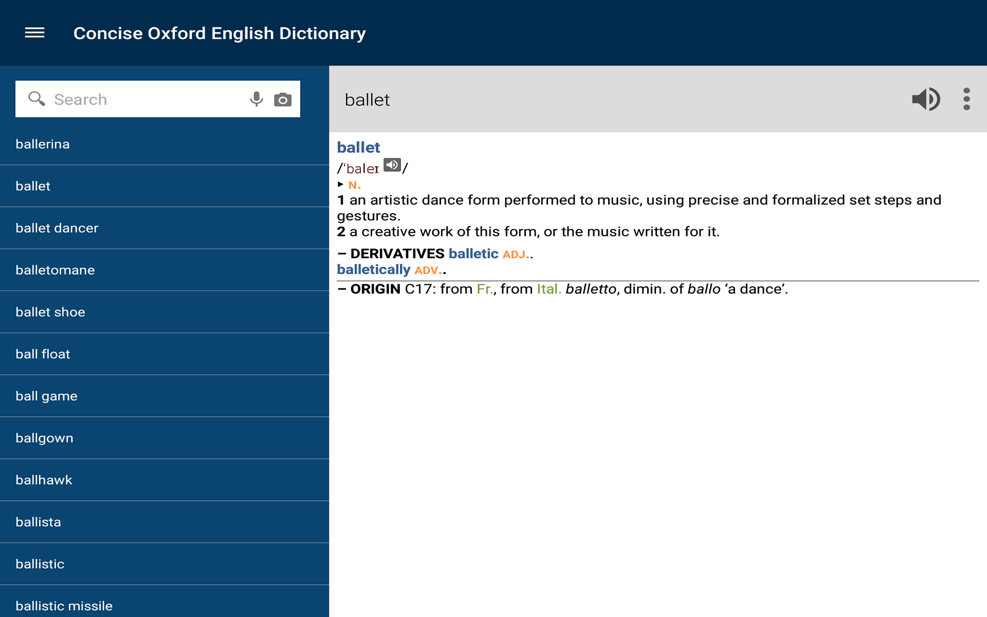 Concise Oxford English Dictionary with AudioAmazon.deAppstore for Android