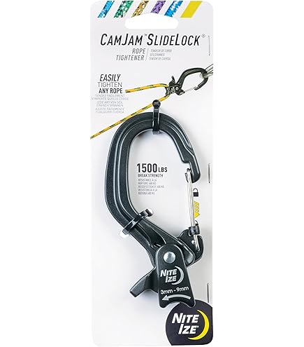 アウトリガーゴム Amazon.com: Nite Ize CamJam SlideLock Cord Tightener & 10 ft