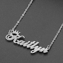 Custom Silver Name Necklace Personalized for