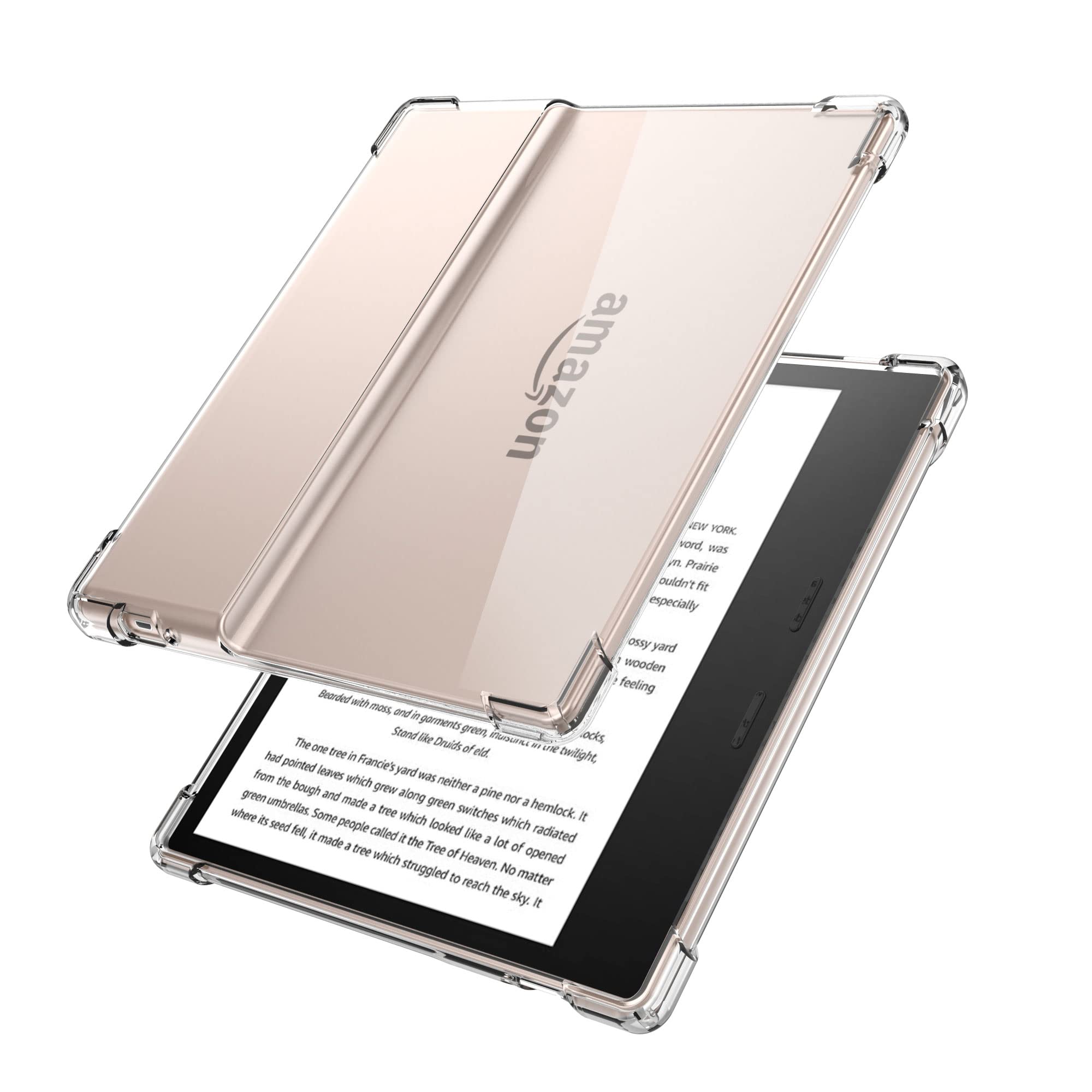 BOZHUORUI Kindle Oasis Clear Case, Fits 9th/10th Gen, Slim, Lightweight, Transparent, DIY Personalized