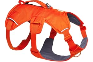Ruffwear, Web Master, Multi-Use Support Dog Harness, Hiking and Trail Running, Service and Working, Everyday Wear, Blaze Orange, Medium