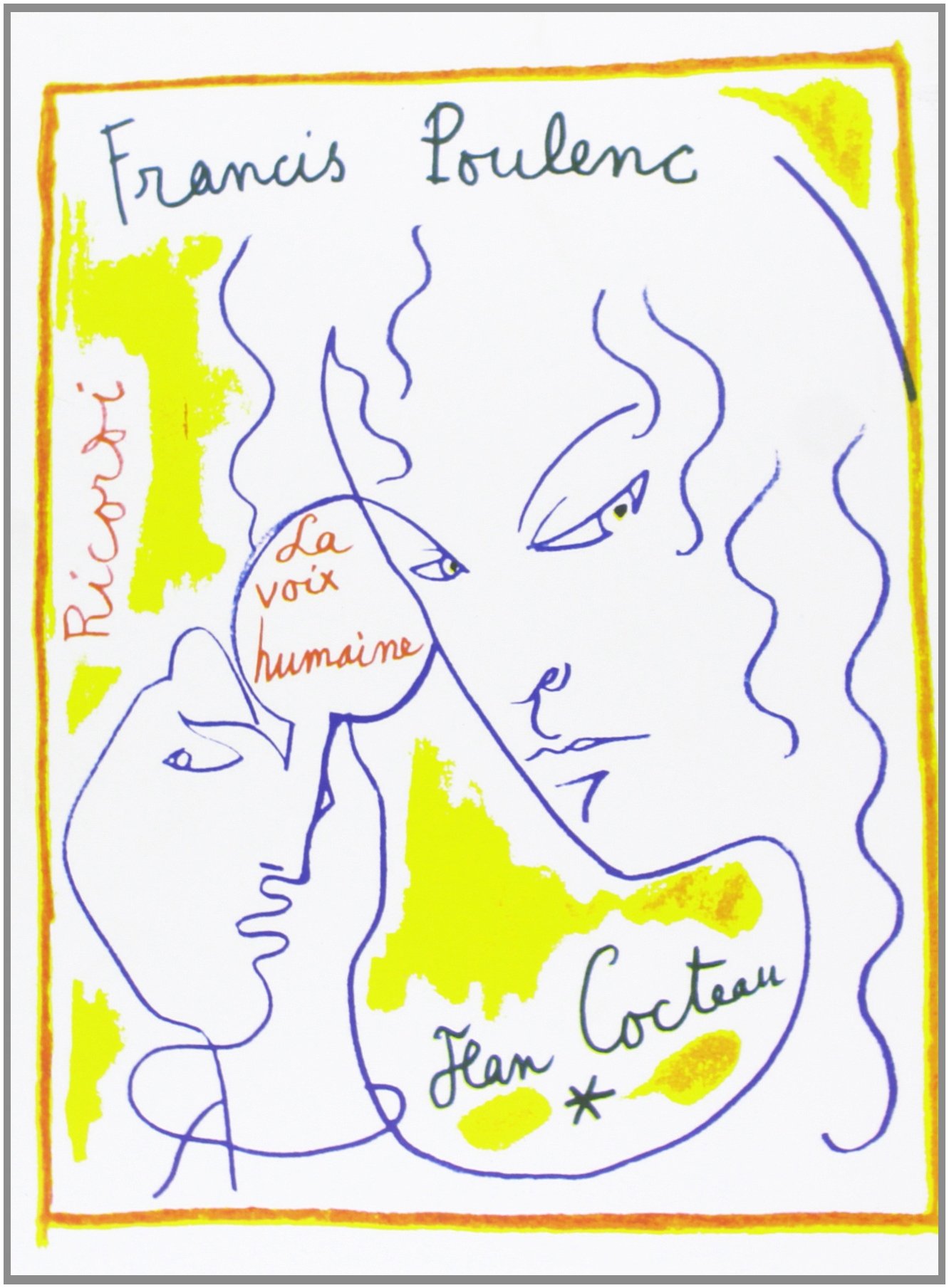 La Voix Humaine Vocal Score Poulenc Francis 9780634072826 Books Amazon Ca