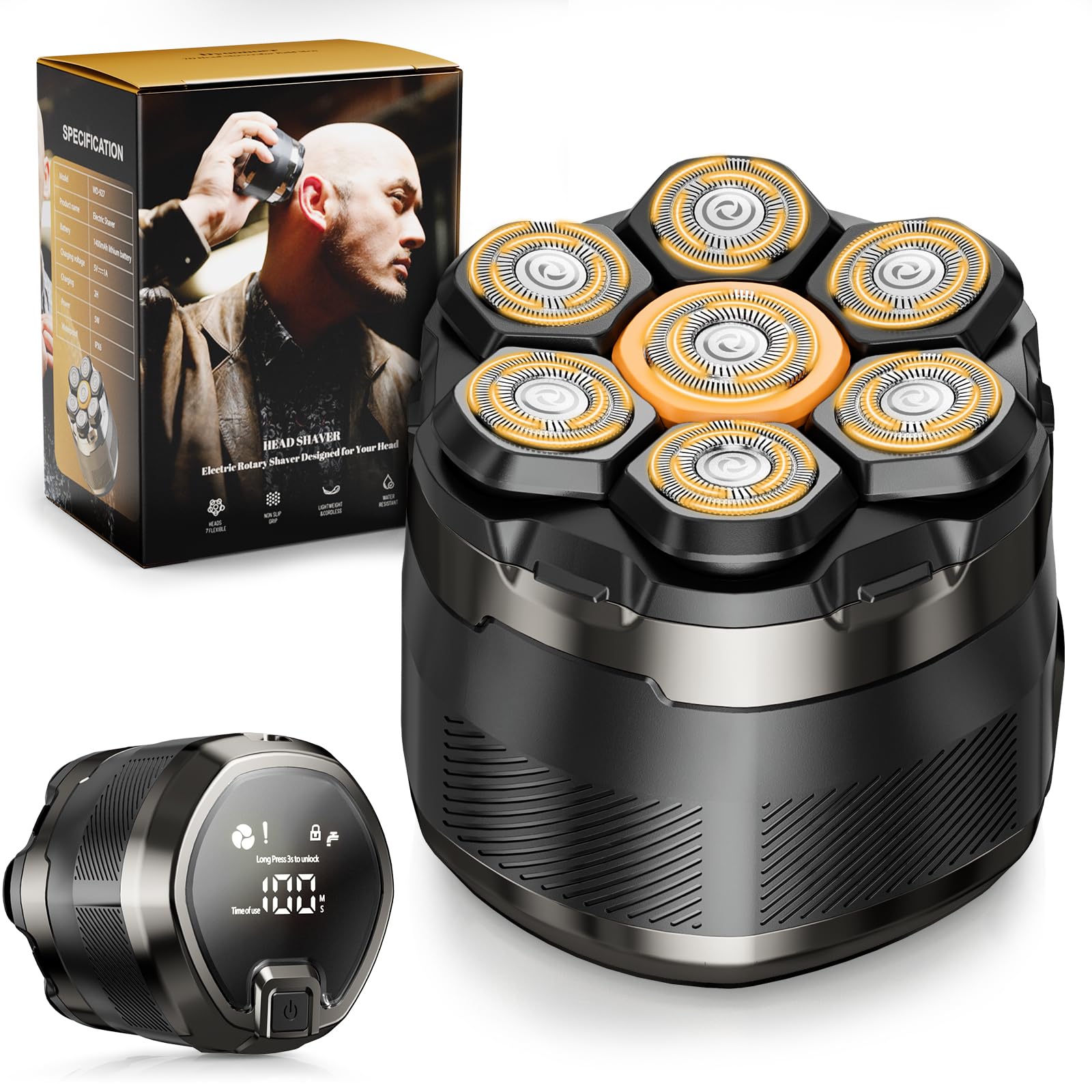 NIWUIO Head Shaver for Bald Men: 7D Electric Bald