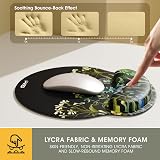 GIM Gaming Mouse Pad and Keyboard Wrist Rest Set Fresh Flowers Memory Foam view 4