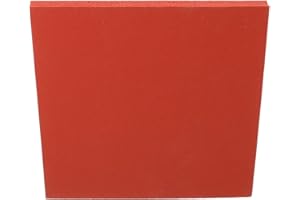 CALLARON Red Silicone Wear-resistant Heat Press Pad 8mm Thick 15x15cm Silicone Insulation Mat for Heat Press