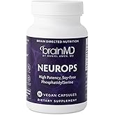 BRAINMD Dr Amen NeuroPS - 30 Capsules - 150 mg PhosphatidylSerine - Promotes Mental Focus, Energy & Memory - Gluten Free - 30 Servings