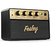 Fesley Mini Guitar Amp: 10W Portable Recharged Amplifier, Bluetooth Electric Amp with Clean and Drive Channels, Mini Combo fo