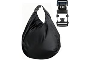 IZTOSS Motorcycle Helmet Bag Helmet Storage Bag with Combination Lock Waterproof Lightweight Durable Oxford Cloth Helmet Bag for Motorcycle Riding Bicycle,Black