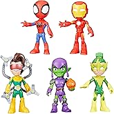 Marvel Spidey and His Amazing Friends, Friends & Foes Pack, 5 Action Figures, 4-Inch, Preschool Super Hero Toys for Kids Ages