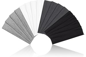 DiyJibb Headbands for Women – 16Pcs Non-Slip Cotton Cloth Headbands for Women's Hair Accessories, Fashion Sports Headband Bands & Hair Ties, Soft Fabric for Yoga, Running, Workout