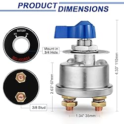 High Current Battery Disconnect Switch Heavy Duty