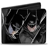 Buckle-Down Men's Standard Bifold Wallet Batman, 4.0" x 3.5"