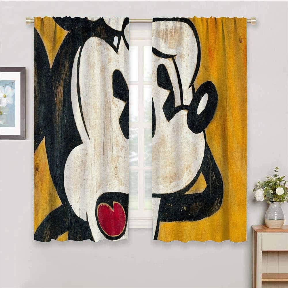 Zmcongz Cortina de aislamiento térmico con diseño de Mickey Minnie