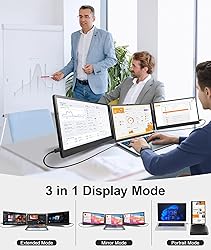 Cevaton Laptop Screen Extender, 14" FHD 1080P