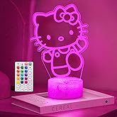 KIEAL 16 Colors Cartoon Night Light, Anime Charater Change Decor Lamp with Remote, Dim, Timer,Fans Kids Gifts for Christmas Birthday Boys Girls