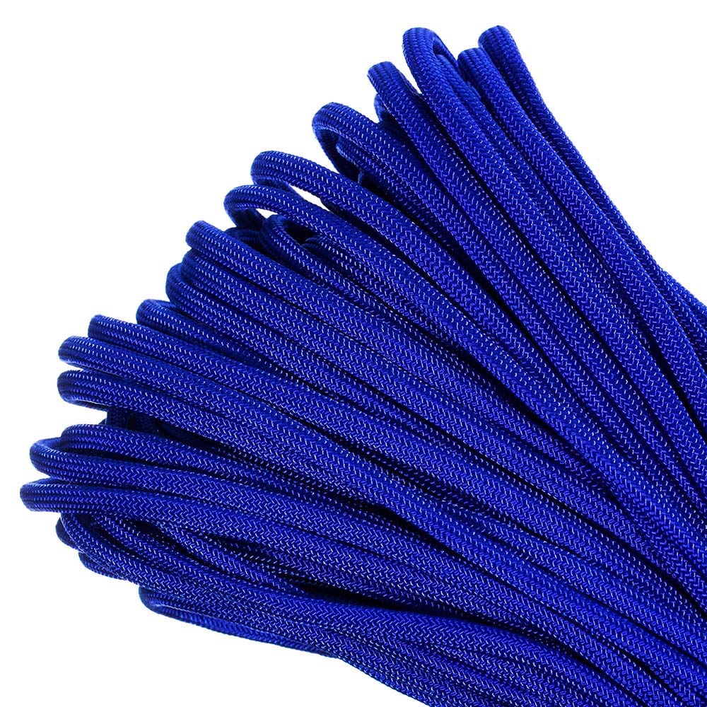 PARACORD PLANET 100 ft Mil-Spec Commercial Grade 550Lb Type Iii Nylon Paracord Electric Blue