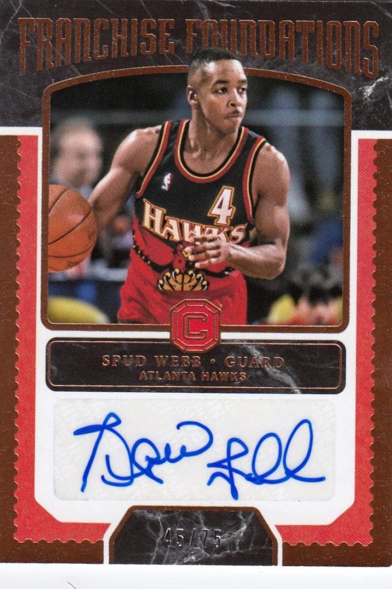 2017-18 Panini Cornerstones #FF-SWB Spud Webb #FF-SWB NM Near Mint Auto 45/75