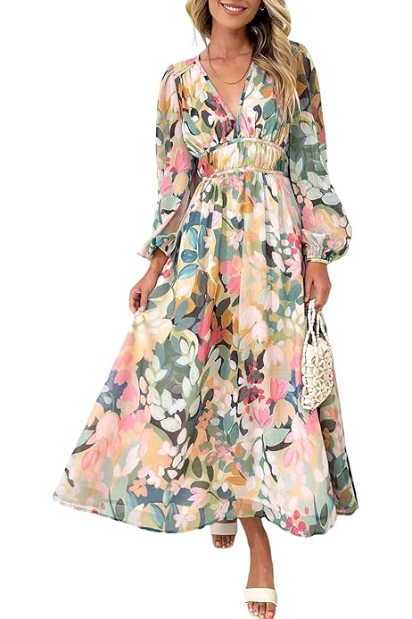 Vestido Floreado Vestidos Largos Estampados Amazon Vestidos Largos