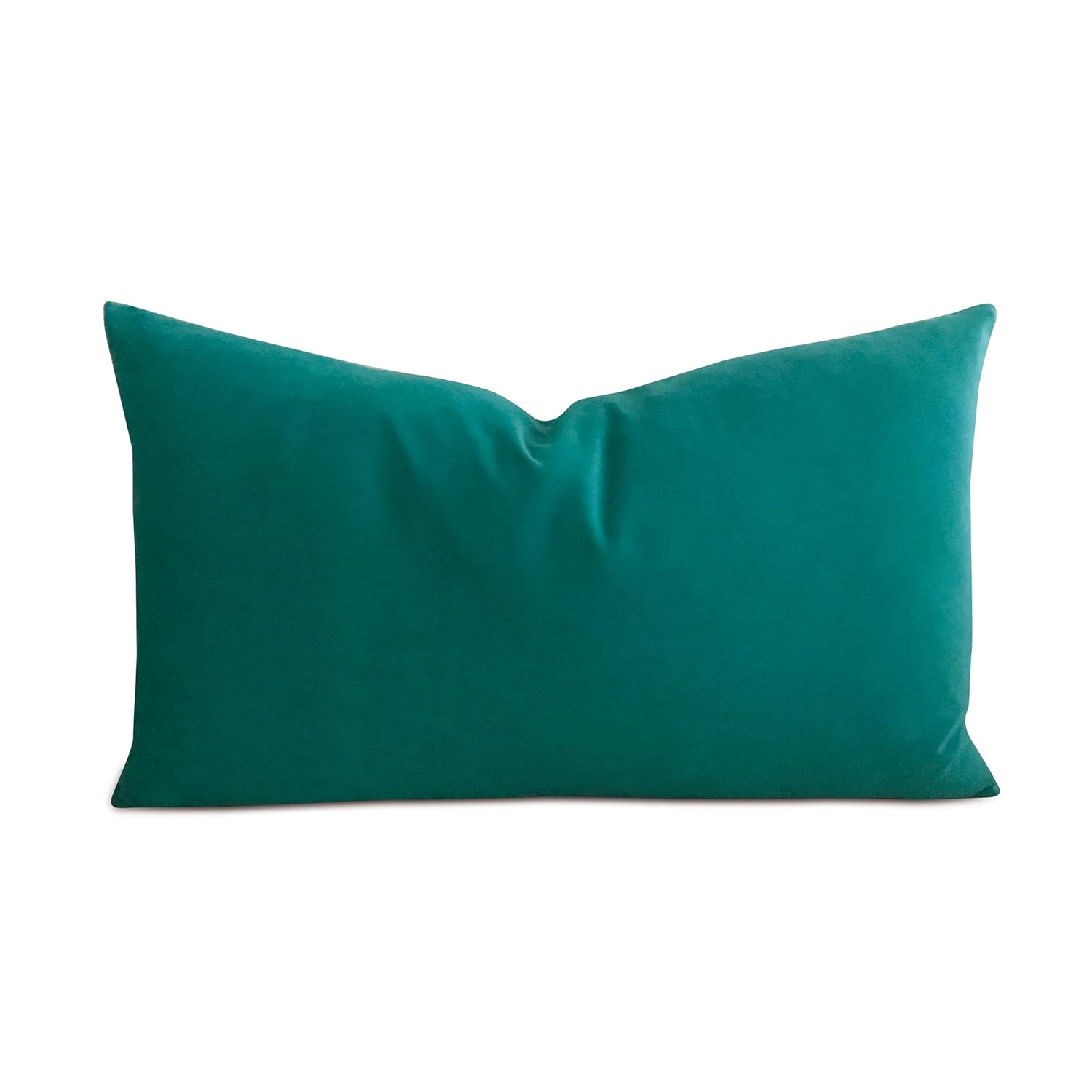 Buy Plankroad Home Decor Luxury Solid Velvet Decorative Lumbar Pillow Cover 15x26 Inch Teal Online At Low Prices In India Amazon In