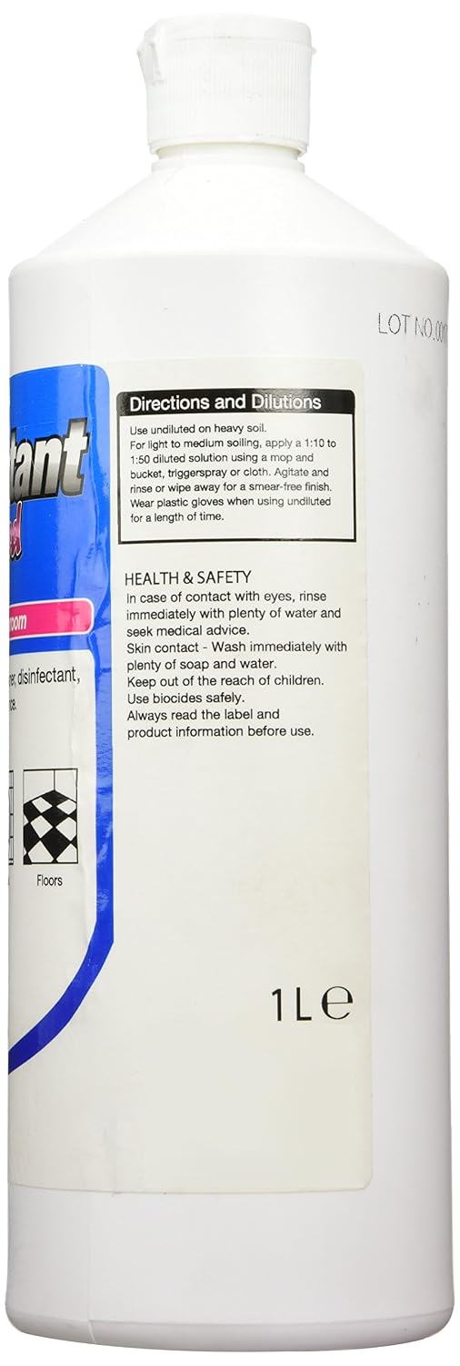 2Work Disinfectant and Washroom Cleaner Perfumed 1 Litre 2W03970 - Image 3