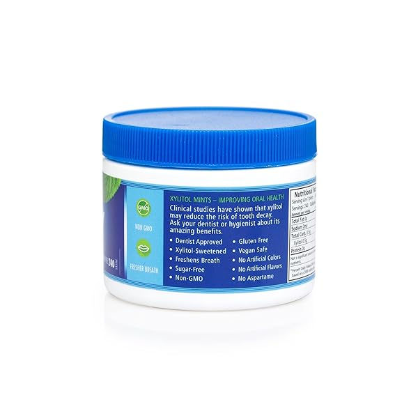 SPRY XYLITOL PEPPERMINT SUGAR FREE CANDY – PROMOTE ORAL HEALTH, INCREASE SALIVA PRODUCTION, STOP BAD BREATH, NON-GMO, GLUTEN-FREE, 240 COUNT (PACK OF 1)
