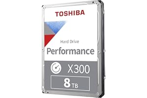 Toshiba X300 8TB Performance & Gaming 3.5-Inch Internal Hard Drive – CMR SATA 6 GB/s 7200 RPM 512 MB Cache - HDWR780XZSTA