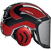 Pfanner Protos Integral Arborist Helmet - Red &amp; Black
