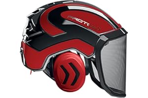Pfanner Protos Integral Arborist Helmet - Red & Black