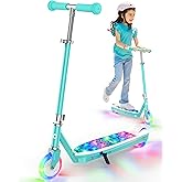 Gyroor KS2 Kids Electric Scooter with LED Lights – Safe 5 MPH Speed, Foot Sensor Start, Adjustable Handlebar, Fast Charging, for Ages 6–12