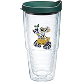 Tervis Disney WALL-E Emblem Made in USA Double Walled Insulated Tumbler Travel Cup Keeps Drinks Cold & Hot, 24oz, Classic