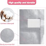 Qufiiry 100 Pcs Nail Foil Remover Wraps with Pre-attached Cotton Pads 9x6.5cm view 3