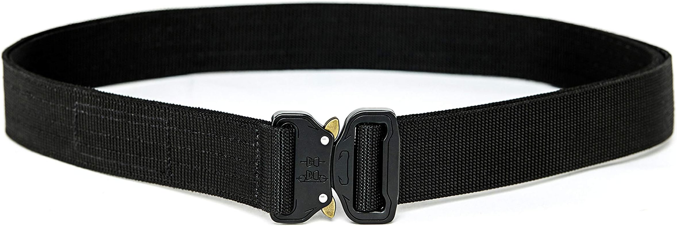 WOLF TACTICAL Heavy Duty Quick-Release EDC Belt - Stiffened 2-Ply 1.5” Nylon Gun Belt for Concealed Carry, Holsters, Pouches, Military Training