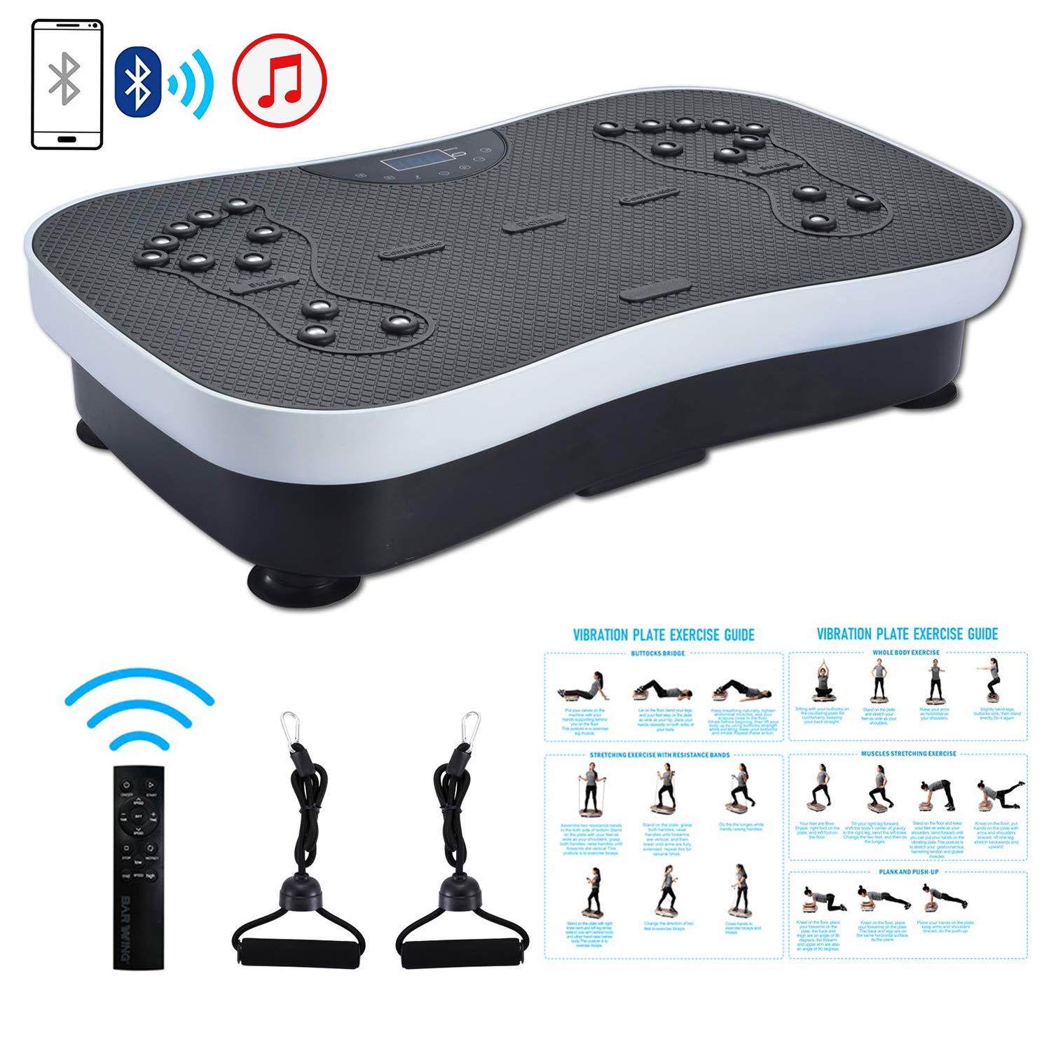 TODO Vibration Platform Whole Body Vibrating Massager, Remote Control
