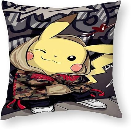 Amazon Tesany ポケモン ピカチュウ 枕カバー クッション まくら 抱き枕カバー ピローケース 柔らかい コットン おしゃれ 背当て飾り 両面 お宅 可愛い グッズ 萌え ギフト 抱き枕 かわいい 春夏秋冬 四季 抗菌 防臭 枕カバー ピローケース オンライン通販